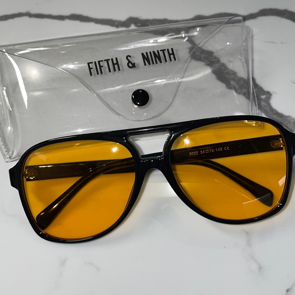 Fifth & Ninth: Kingston Aviator Oval Sunglasses